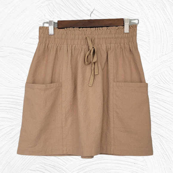 Urban Outfitters Paperbag Waist Safari Skirt Size Medium - Picture 1 of 8